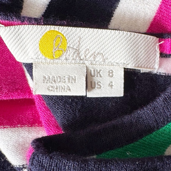 Boden Gracie Striped Knitted Fit and Flare Dress | US 4 - Picture 9 of 11